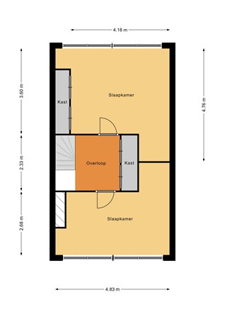 Floorplan - Chico Mendesring 477, 3315 WP Dordrecht